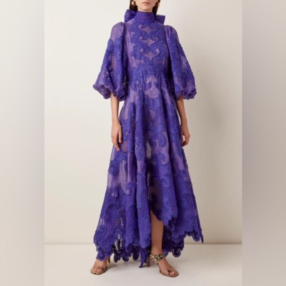 ZIMMERMANN Brightside Knot Embroidered Gown